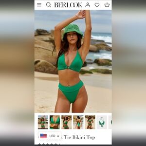 Berlook green bikini Size: sm
